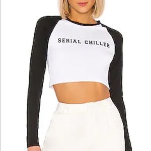 Rockie Baseball Tee in Black & White
superdown NWT from Revolve